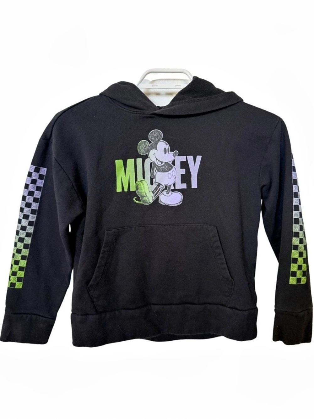 Old Navy Disney Mickey Mouse Boys Black Graphic Hoodie M 8